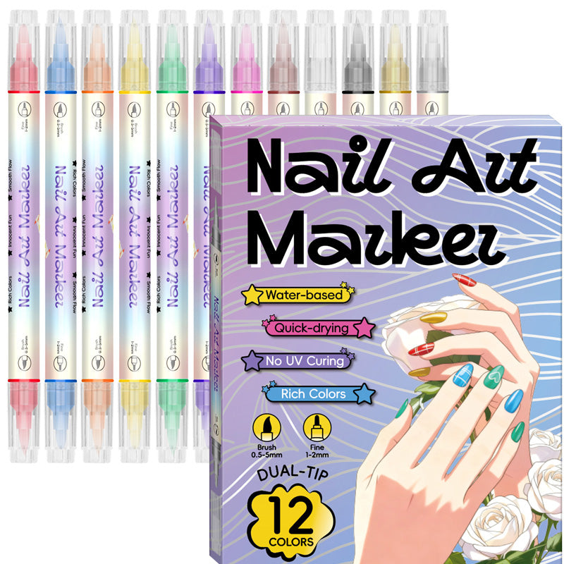 🔥50% off⏰Nail art pen set with two tips