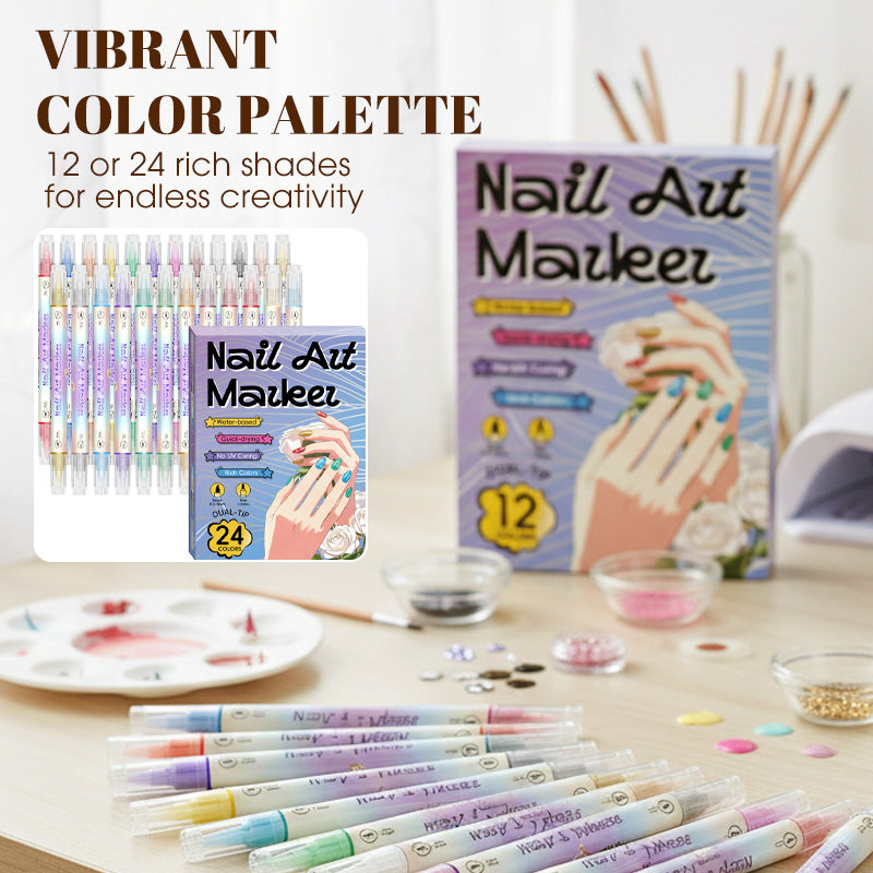 🔥50% off⏰Nail art pen set with two tips