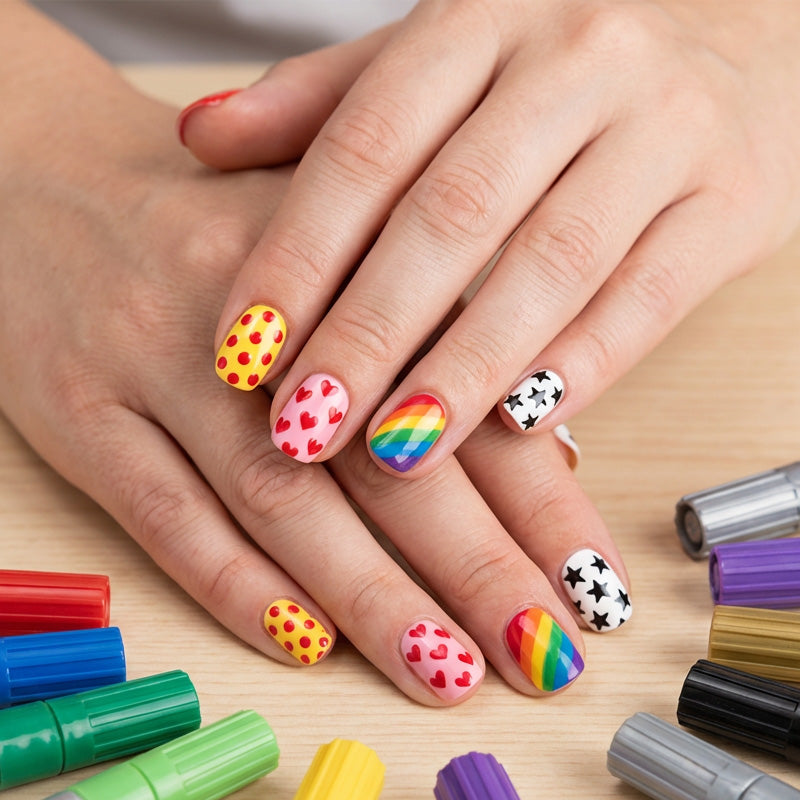 🔥50% off⏰Nail art pen set with two tips