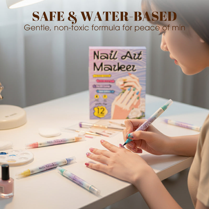 🔥50% off⏰Nail art pen set with two tips