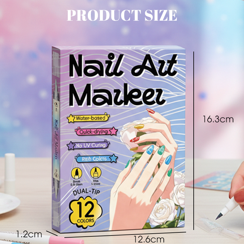 🔥50% off⏰Nail art pen set with two tips