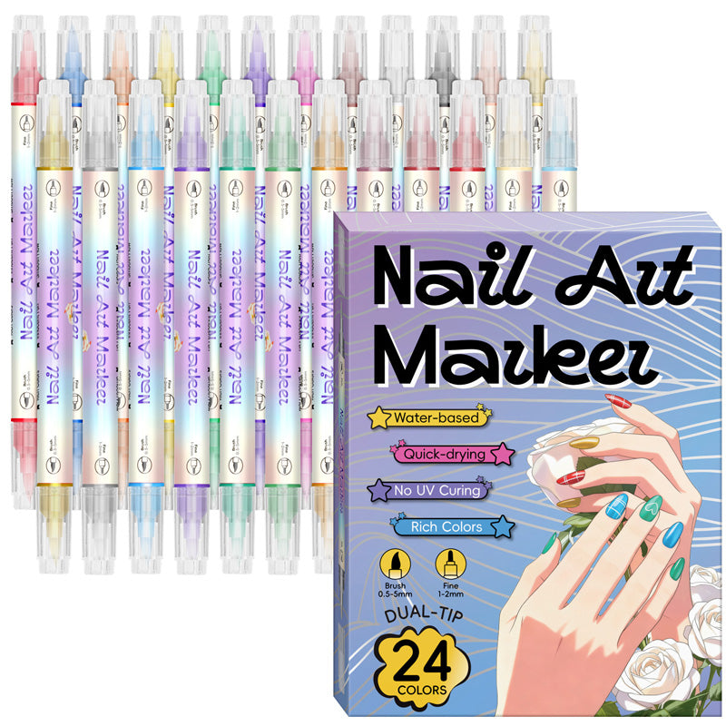 🔥50% off⏰Nail art pen set with two tips