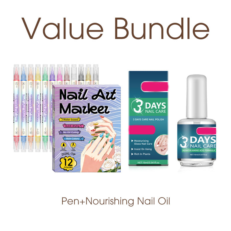 🔥50% off⏰Nail art pen set with two tips