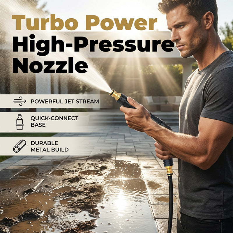 🚀HOT SALE 50% OFF - High-Pressure Direct Spray Water Nozzle -  Wash at Home, Save Big! 🔥💦