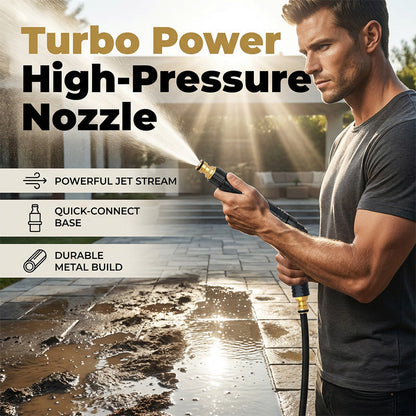 🚀HOT SALE 50% OFF - High-Pressure Direct Spray Water Nozzle -  Wash at Home, Save Big! 🔥💦