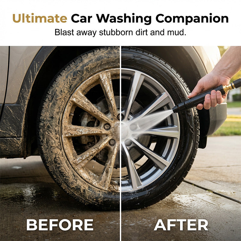 🚀HOT SALE 50% OFF - High-Pressure Direct Spray Water Nozzle -  Wash at Home, Save Big! 🔥💦
