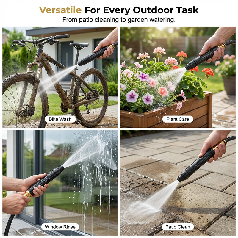 🚀HOT SALE 50% OFF - High-Pressure Direct Spray Water Nozzle -  Wash at Home, Save Big! 🔥💦