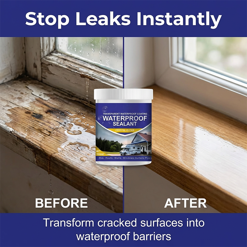 Transparent Waterproof Sealant for All Surfaces