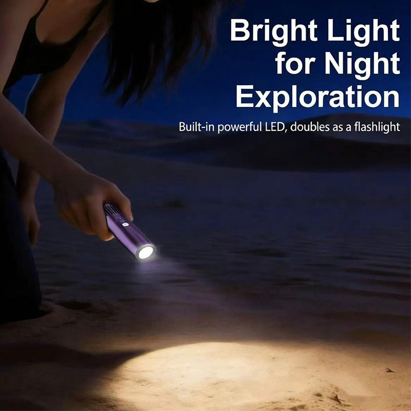 🌀 2-in-1 Rotating Mini Fan & Flashlight – Chill Out, Light Up, On the Go! 🔦💨 Rotating head, 9 speeds, 3000mAh battery – your pocket‑sized comfort companion. 💪✨