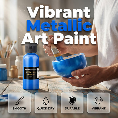 Vibrant Metallic Art Paint - Fast Drying & Rust Prevention