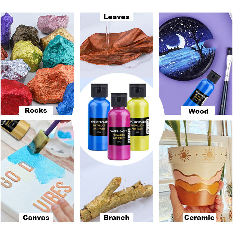 Vibrant Metallic Art Paint - Fast Drying & Rust Prevention