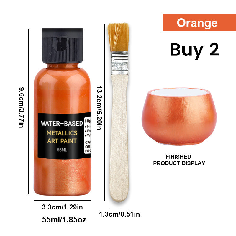 Vibrant Metallic Art Paint - Fast Drying & Rust Prevention