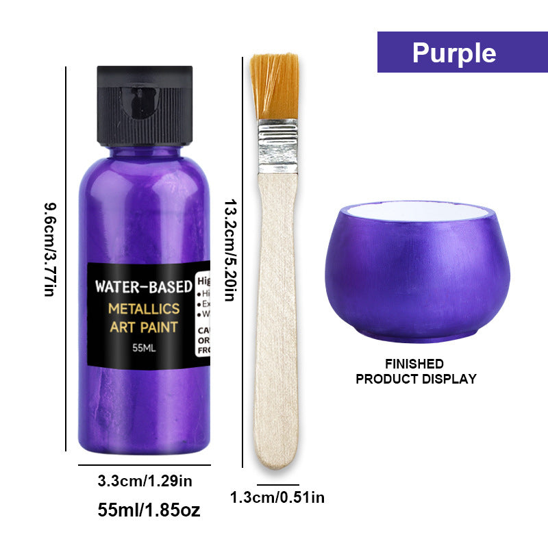 Vibrant Metallic Art Paint - Fast Drying & Rust Prevention