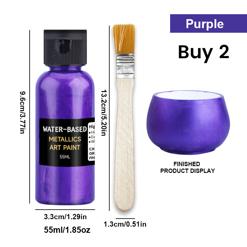 Vibrant Metallic Art Paint - Fast Drying & Rust Prevention