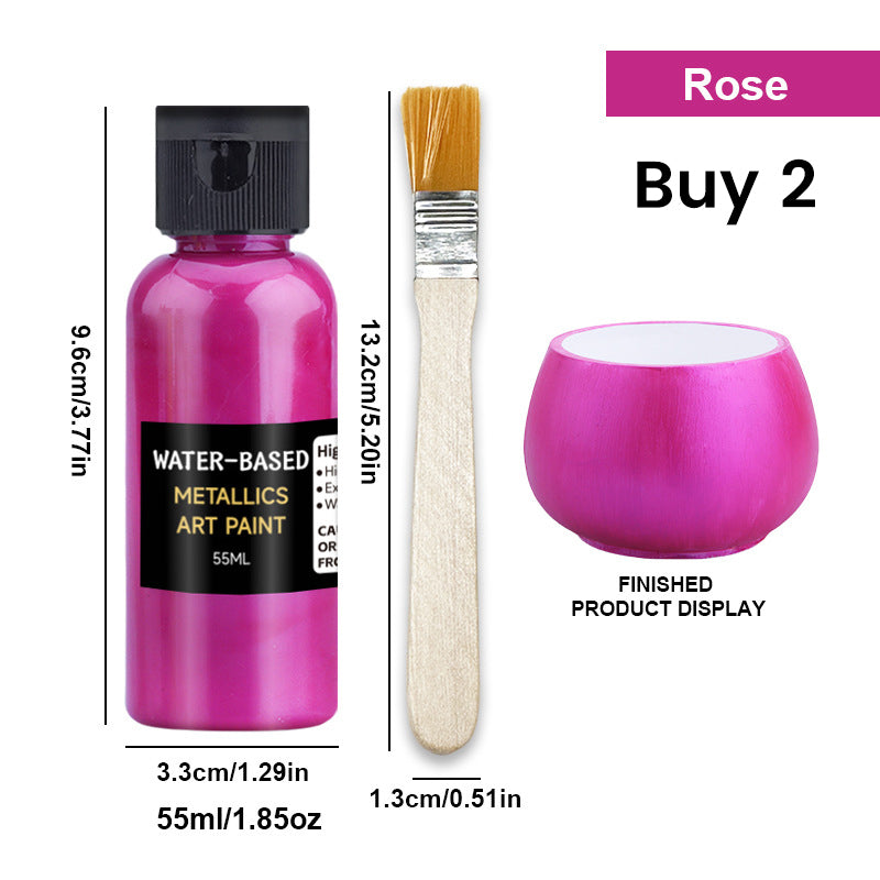 Vibrant Metallic Art Paint - Fast Drying & Rust Prevention