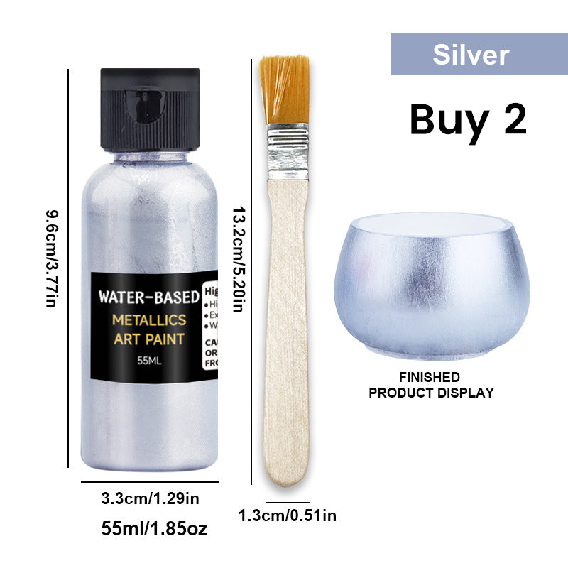 Vibrant Metallic Art Paint - Fast Drying & Rust Prevention