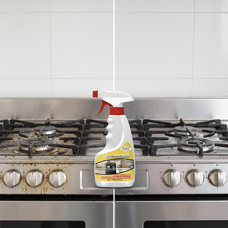 🧼 Powerful Kitchen Degreaser – Spray, Wipe, Shine – No Rinse Needed! 🍳✨ Tough on grease, gentle on surfaces – your kitchen’s new best friend. 💪🧽