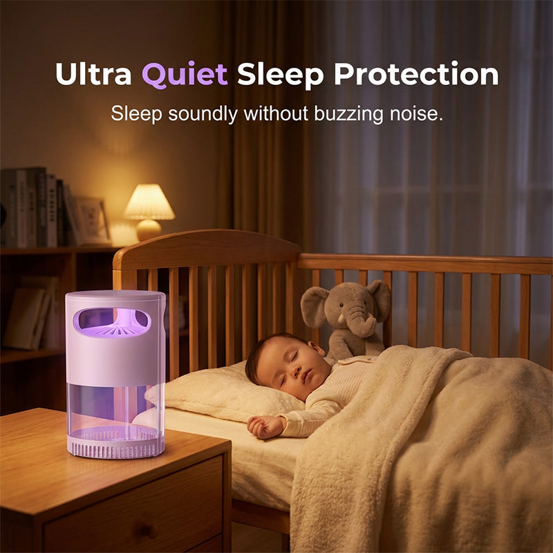 🦟SUMMER HOT SALE 50% OFF! 🔇UV Mosquito Killer Lamp – quiet, USB, chemical! 🌙