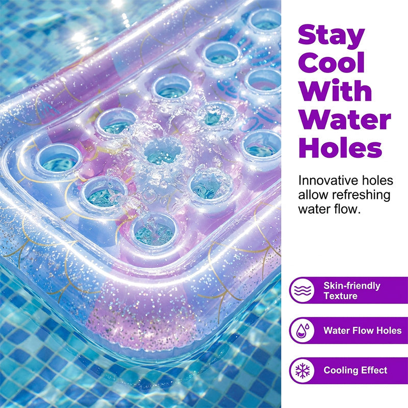 Inflatable Floating Lounge Chair with Holes