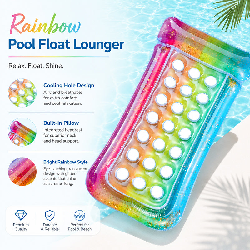 Inflatable Floating Lounge Chair with Holes
