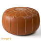 🛋️ Moroccan boho pouf – waterproof synthetic, space-saving storage, embroidery stitching. Easy to carry. 50% OFF! ✨