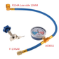 🚗 50% OFF NOW!❄️ R134a AC Refrigerant Charging Hose with Gauge – Universal & Easy DIY Tool 🔧