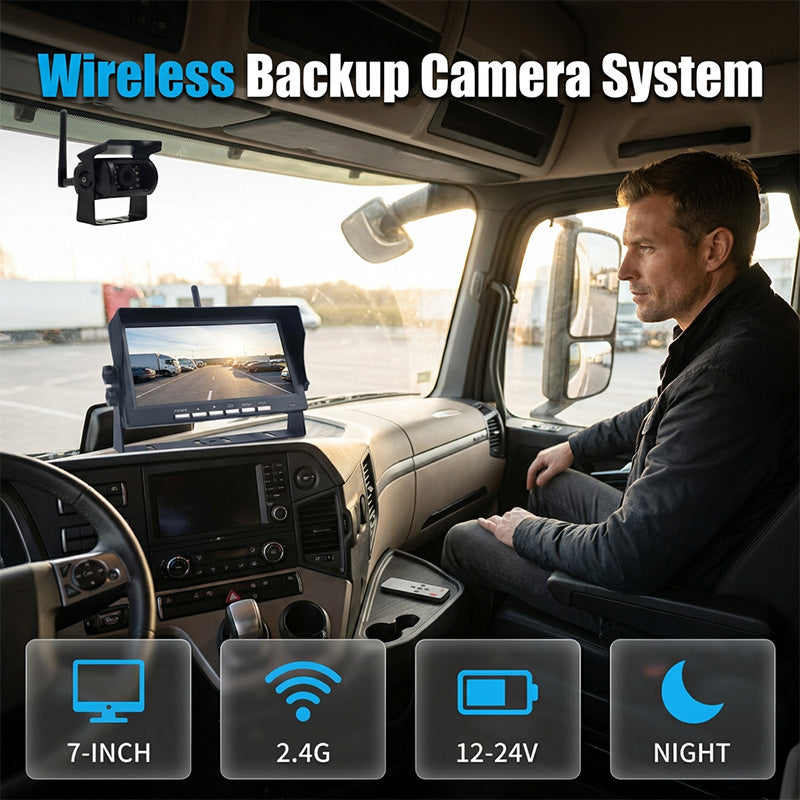 ⏳Time-Limited Special⏰7-Inch Wireless Backup Camera – HD, Stable Signal, Universal ⏪