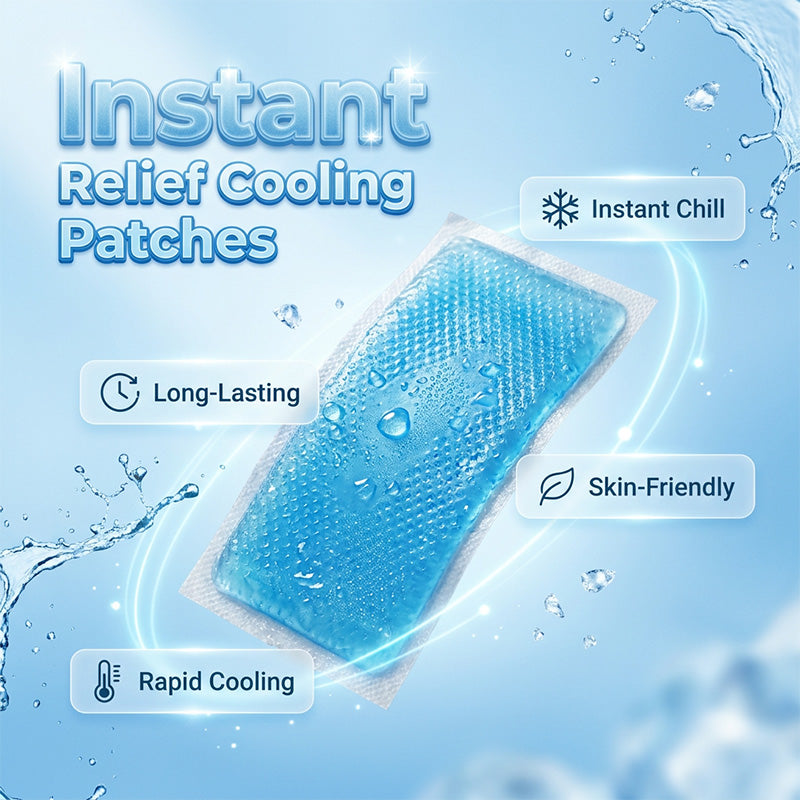❄️ Instant Cooling Ice Patches – Chill Out Instantly, Stay Cool for Hours! 🧊😎 Fast fever relief, workout recovery, and summer comfort – just peel, stick, and feel the freeze. 🌞💙