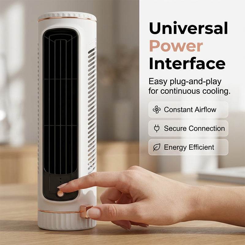 🔥Limited Time Promotion 50% OFF🔥Portable USB Tower Fan with 3 Speeds