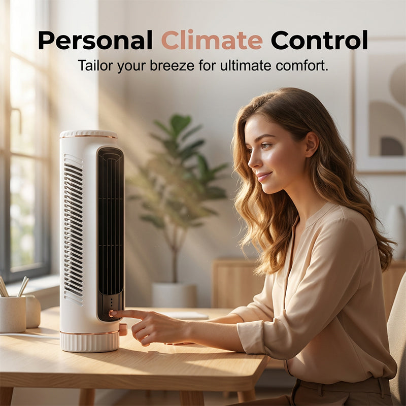 🔥Limited Time Promotion 50% OFF🔥Portable USB Tower Fan with 3 Speeds