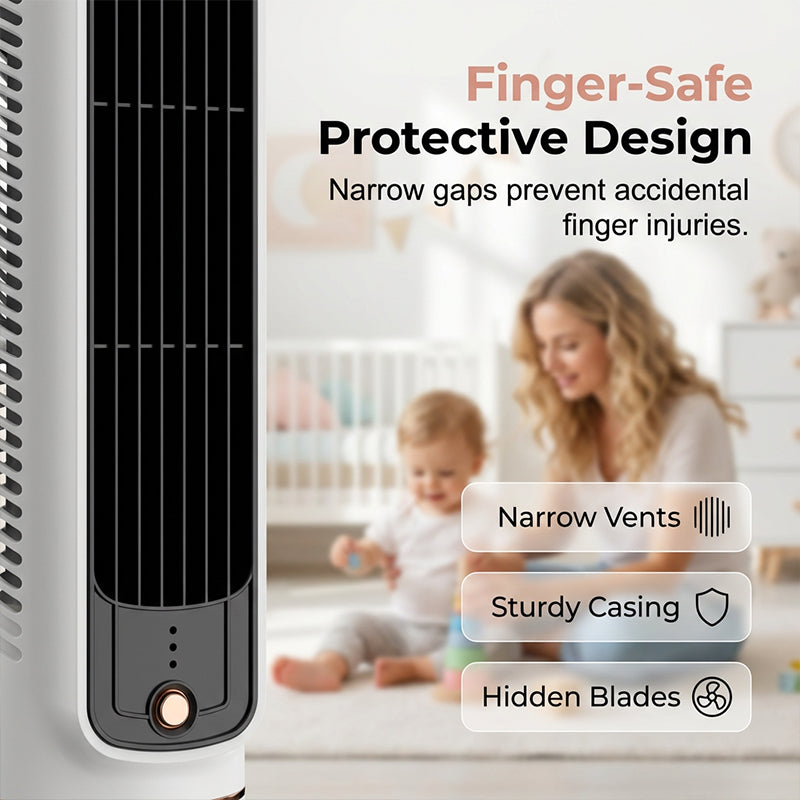 🔥Limited Time Promotion 50% OFF🔥Portable USB Tower Fan with 3 Speeds