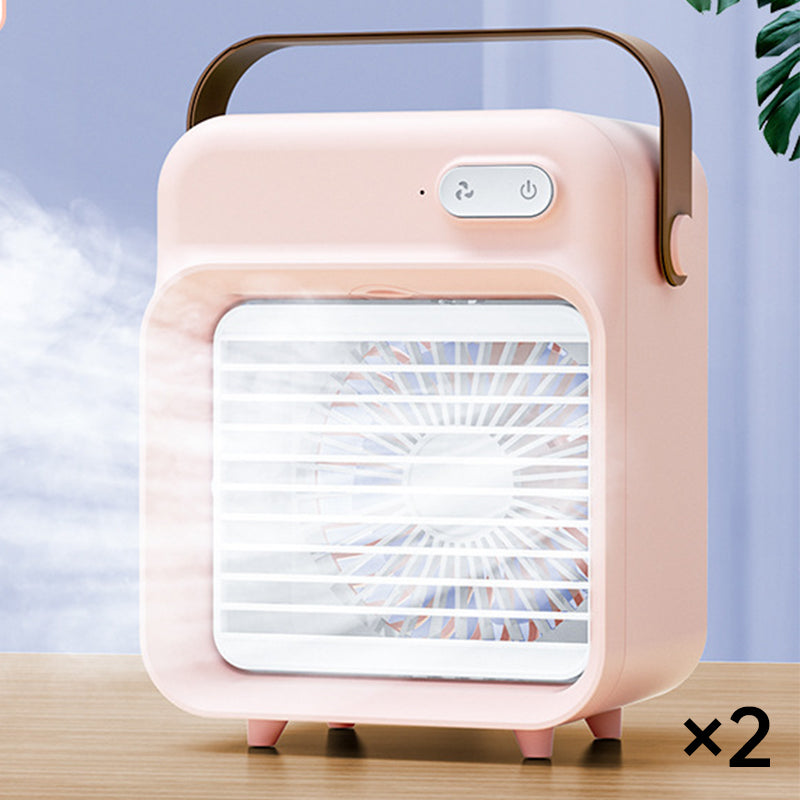 💨 Wireless Desktop Air Cooler & Humidifier – Chill, Refresh, Unplug! 🔋❄️ Nano mist, 3 speeds, 2400mAh battery – your personal oasis anywhere. 🌬️💧