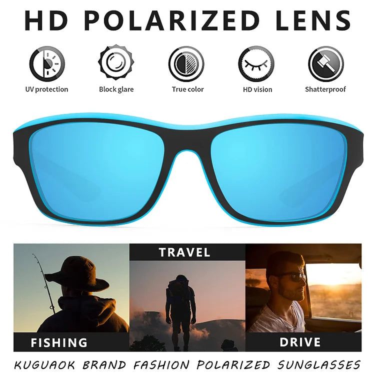2026 Men's Outdoor Sports Sunglasses with Anti-glare Polarized Lens