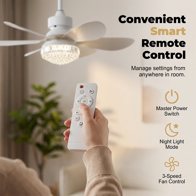 🎁2026 New Arrivals 50% OFF💥2-in-1 Cooling LED Ceiling Fan