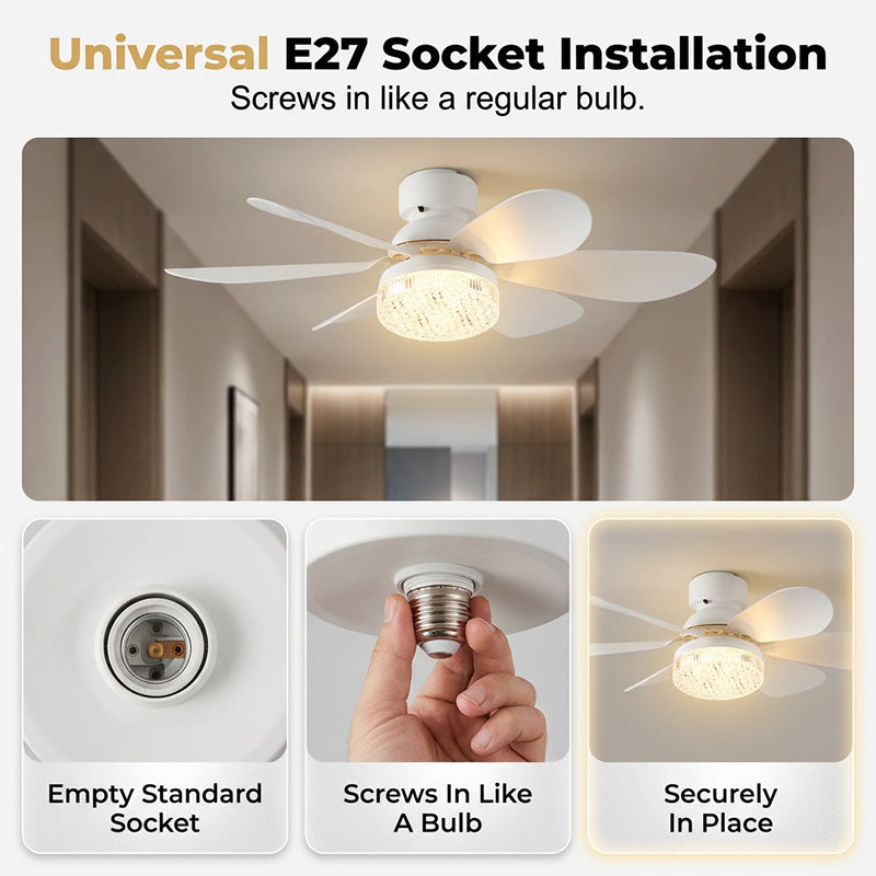 🎁2026 New Arrivals 50% OFF💥2-in-1 Cooling LED Ceiling Fan