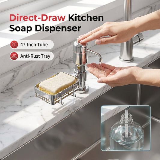 ⏳Limited-time 50% off⏰Quick Install Kitchen Soap Dispenser🚰🧼