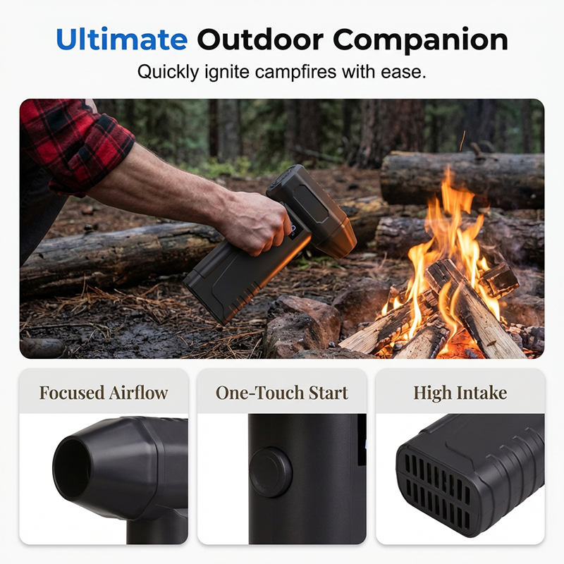 Cordless High-Speed Turbo Air Blower with Digital Display