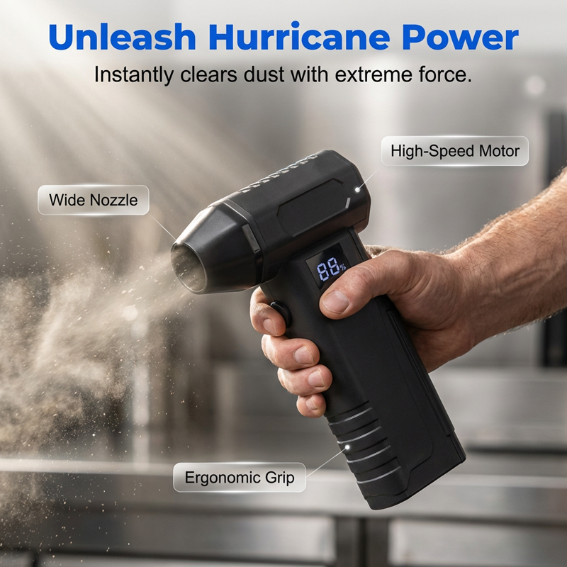 Cordless High-Speed Turbo Air Blower with Digital Display