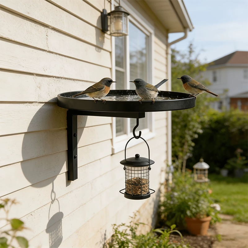 🕊️✨🏺 LIMITED-TIME 50% OFF! Decorative Antique-Bronze Bird Bath – Wall-Mounted, Ornate Details, Weatherproof – A Charming Focal Point for Fences, Walls, or Courtyards 🧱🌻