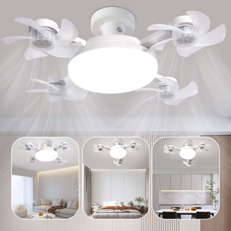 🌀53% OFF NOW! 💡 Ceiling Fan with E27 Socket – Silent 2-in-1 LED Fan with Remote Control – Cool & Light in One 🏠