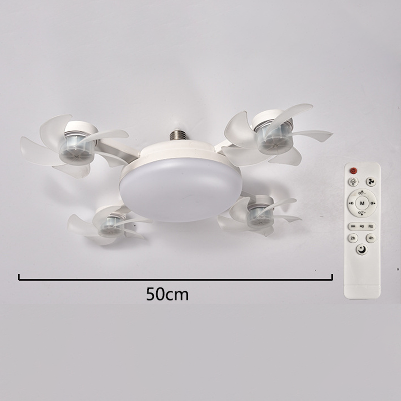 🌀53% OFF NOW! 💡 Ceiling Fan with E27 Socket – Silent 2-in-1 LED Fan with Remote Control – Cool & Light in One 🏠