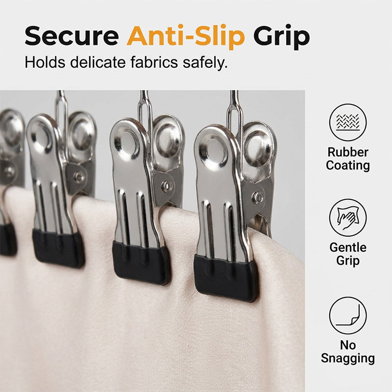 📢📢50% OFF !! ⏰Multi-Clip Wooden Hanger for Closet Organization