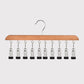 📢📢50% OFF !! ⏰Multi-Clip Wooden Hanger for Closet Organization