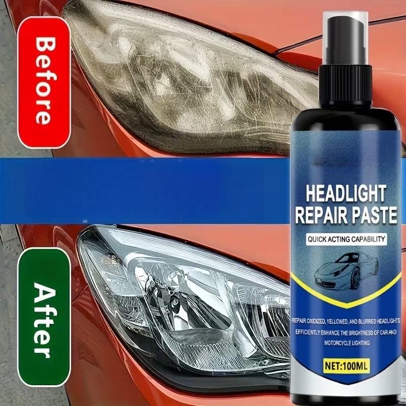 🥳2026 HOT SALE🥳💞50K+ SOLD!🚗💡 50% OFF! Headlight Restoration Spray – Removes yellow haze, restores clarity & brightness. Safer night driving, included towel. ✨🛡️
