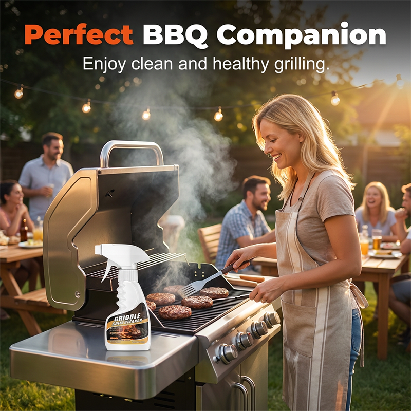 🥳2026 HOT SALE🥳💞50K+ SOLD!🍖💨 50% OFF! Kitchen & BBQ Grill Spray – Cuts grease & carbon fast, no endless scrubbing. Works on grills, pans & stovetops. 🧼✨