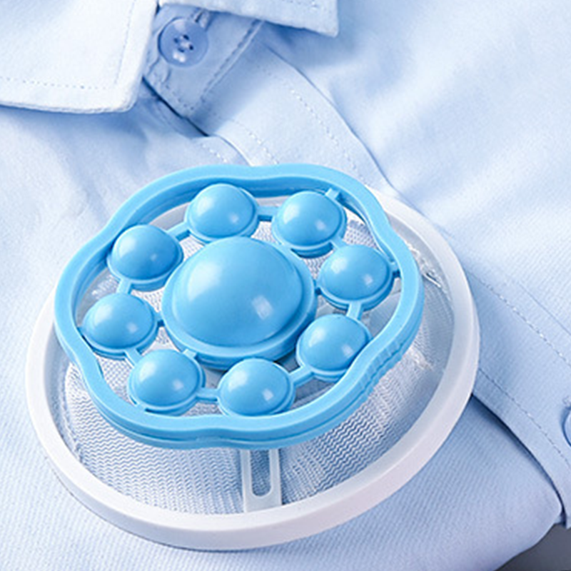 💥No more dirty washing machines, pet hair and human hair stuck all over your clothes!Reusable Floating Washing Machine Lint Catcher
