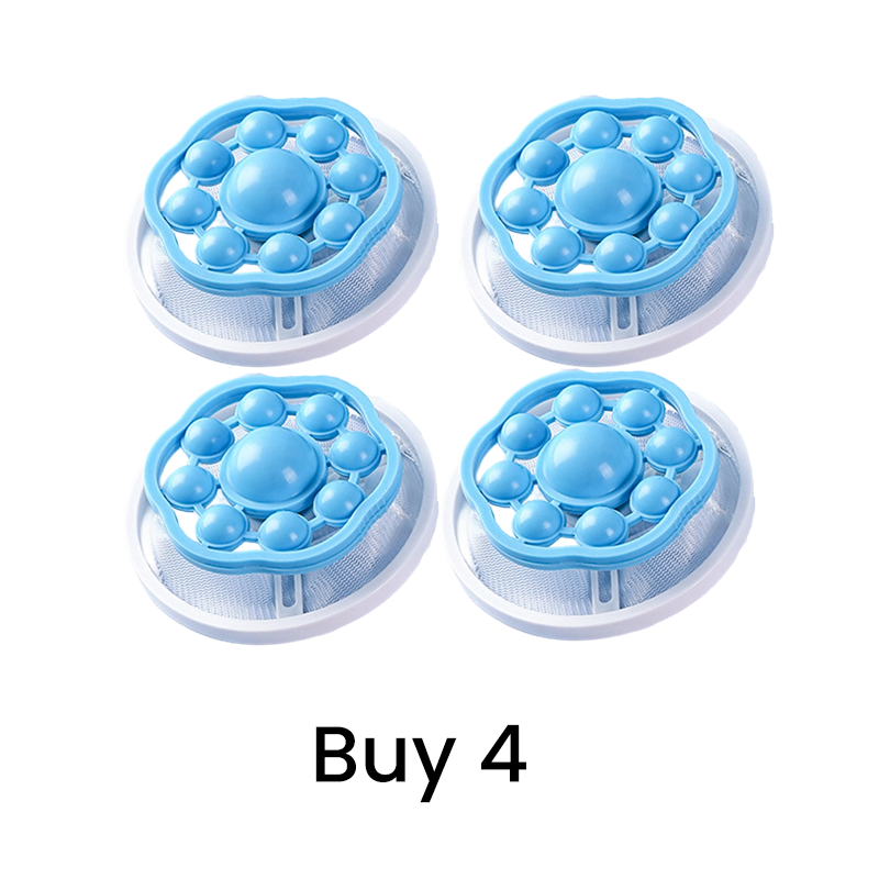 💥No more dirty washing machines, pet hair and human hair stuck all over your clothes!Reusable Floating Washing Machine Lint Catcher