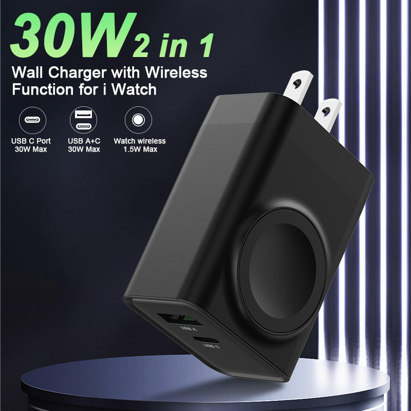 🎉 New Hot Sale — Over 50,000 Sold! 🔌 3-in-1 Wireless Wall Charger for Watch – 30W Fast Charge & Magnetic Dock ⚡