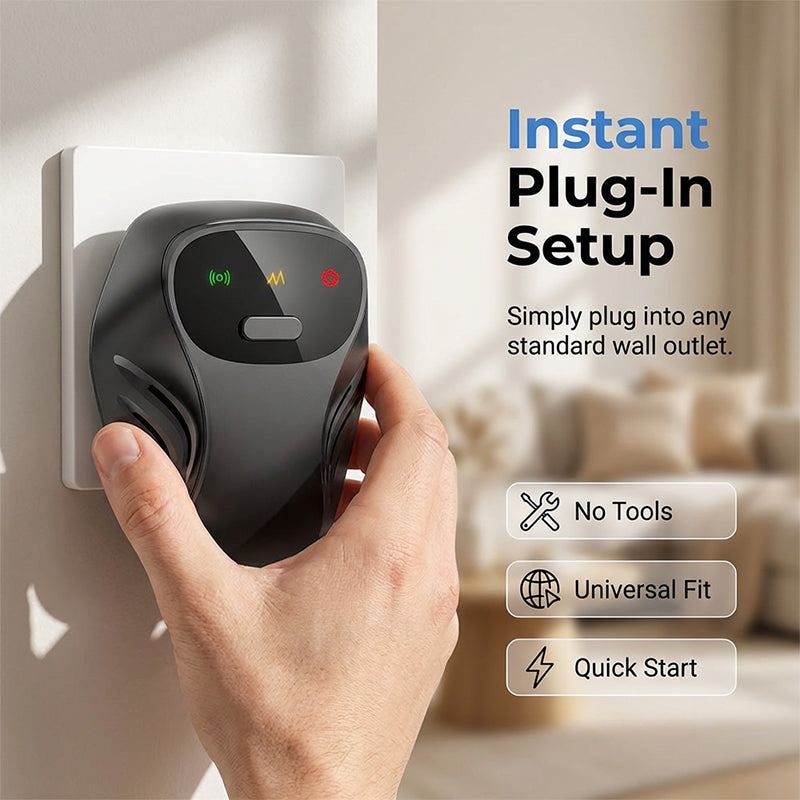 🥳2026 HOT SALE🥳💞50K+ SOLD!🦟🚫 50% OFF! Ultrasonic Pest Repeller – 4 modes, 360° dual speakers. No chemicals, no traps. Covers whole rooms – safe for family! 🏠✨