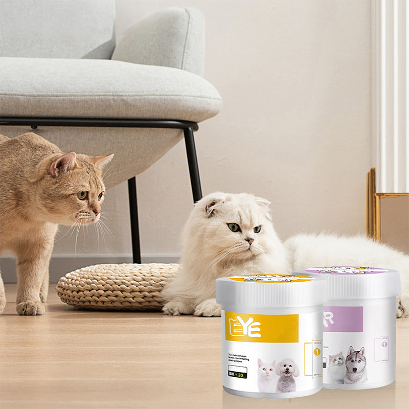 🎉55K+ Sold 🐾 Natural Plant-Based Pet Eye & Ear Wipes, Aloe Gentle Tear Stain Remover for Dogs & Cats